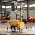 Trailer Type 7m outdoor Telescopic mobile lighting tower machinery FZMT-400B